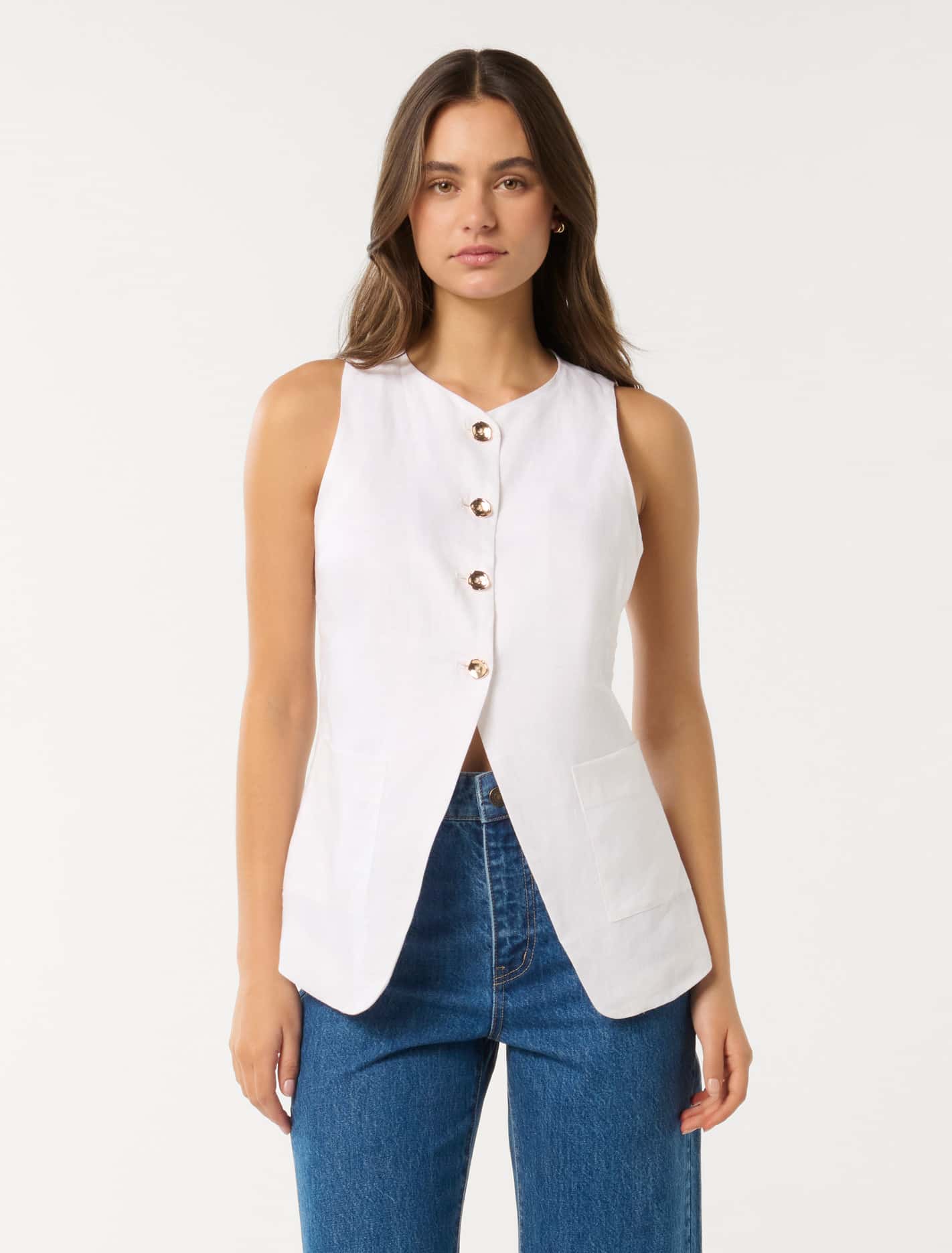 Clementine Soft Vest Porcelain – Ever New