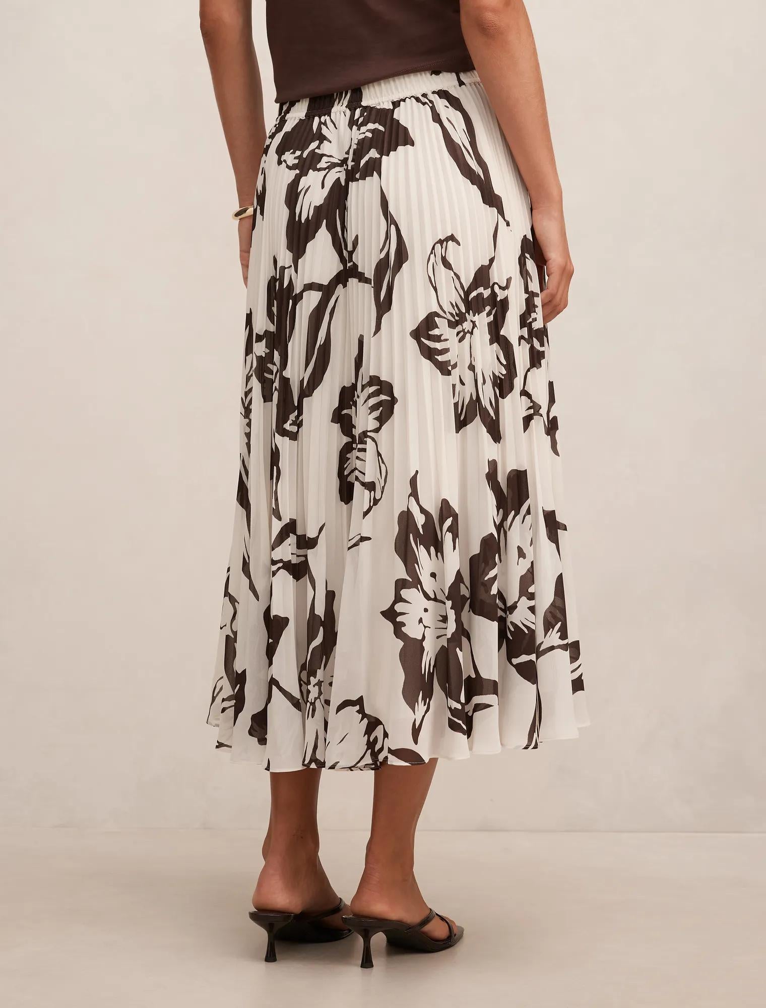 Aurora Pleated Skirt Hoxton Floral