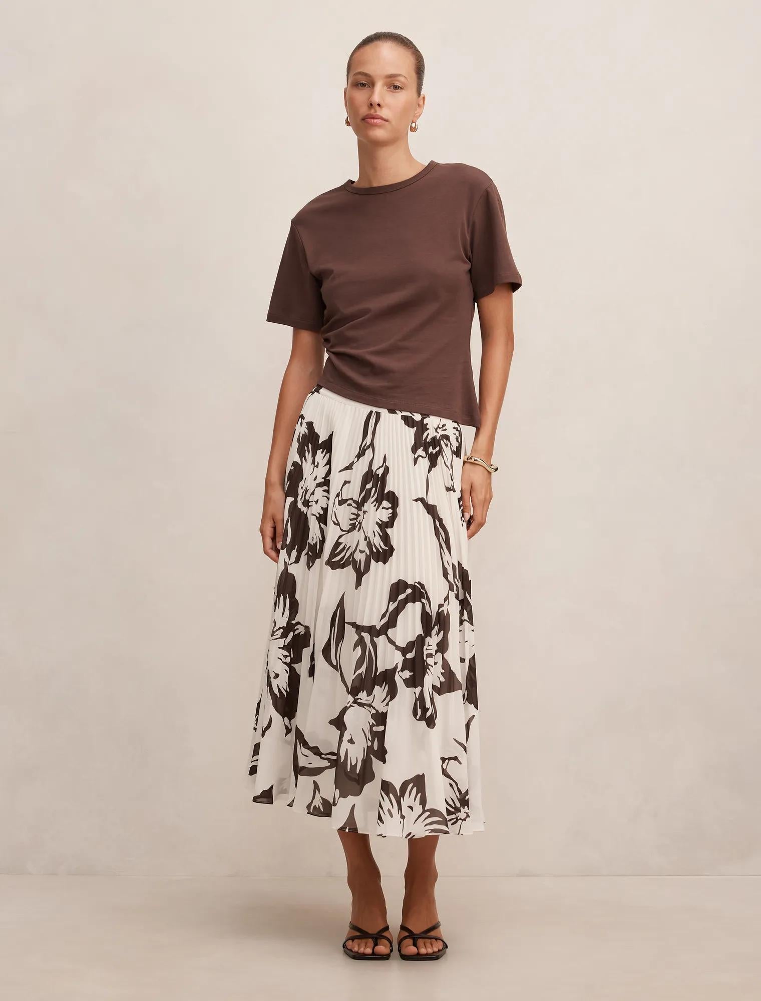 Aurora Pleated Skirt Hoxton Floral