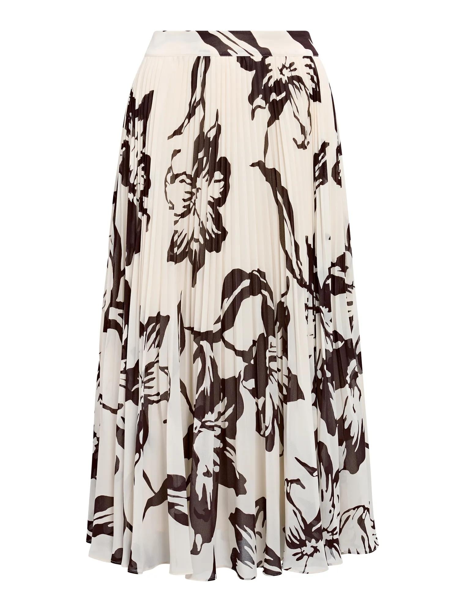 Aurora Pleated Skirt Hoxton Floral_mannequin