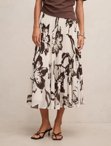 Aurora Pleated Skirt Hoxton Floral
