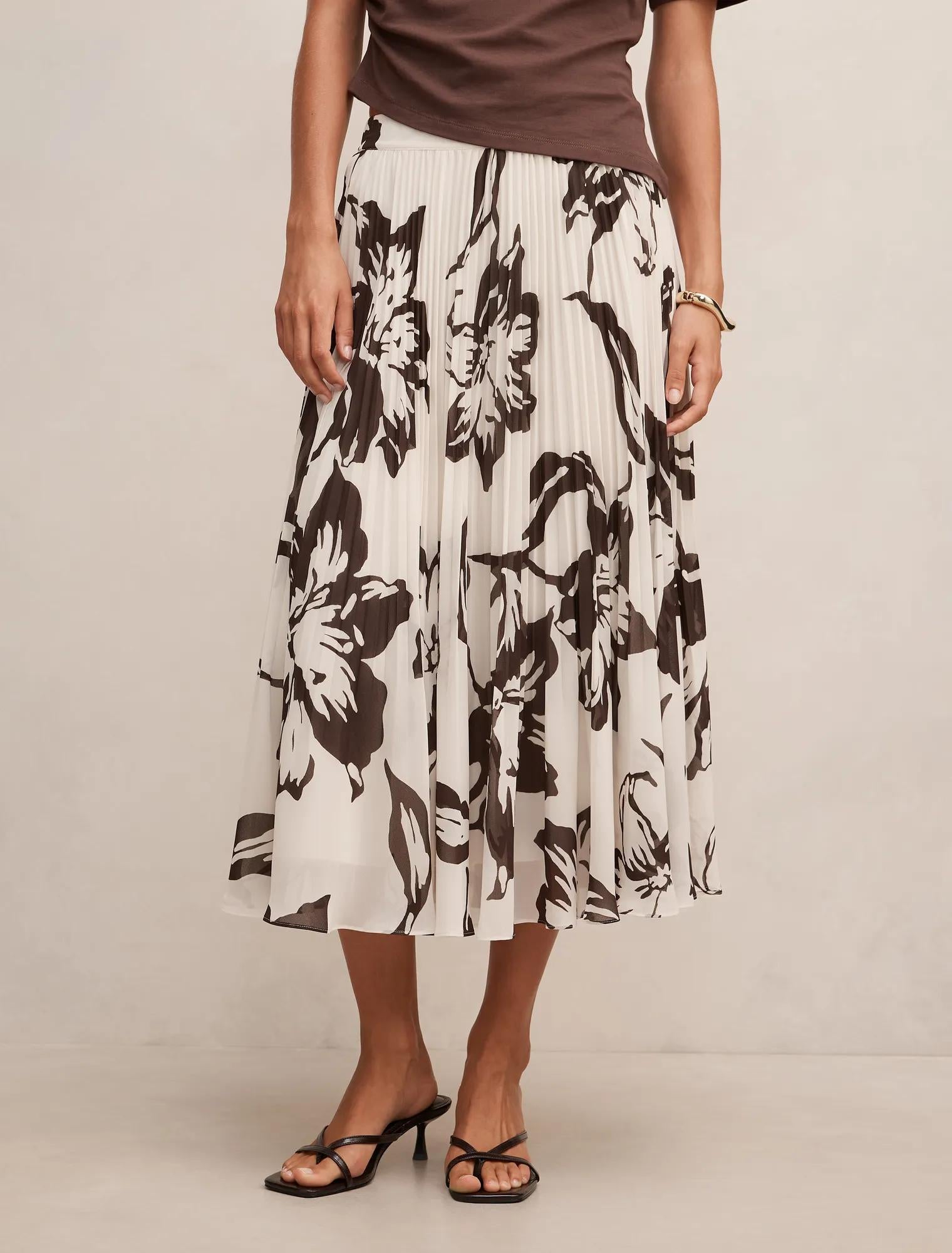 Aurora Pleated Skirt Hoxton Floral