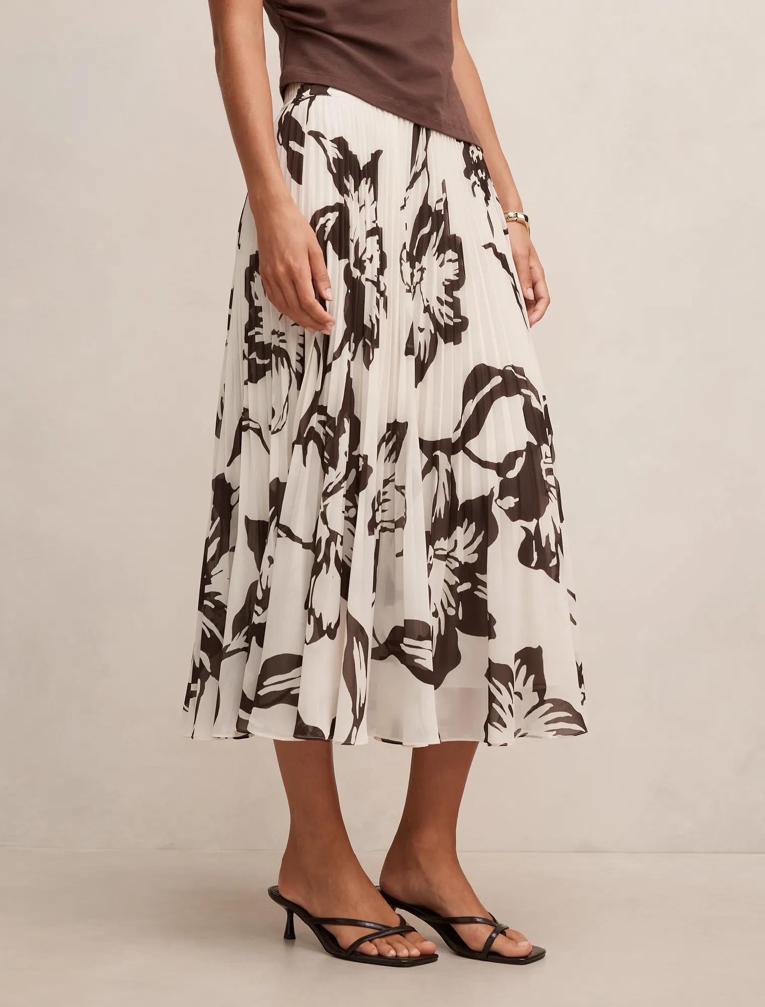 Aurora Pleated Skirt Hoxton Floral
