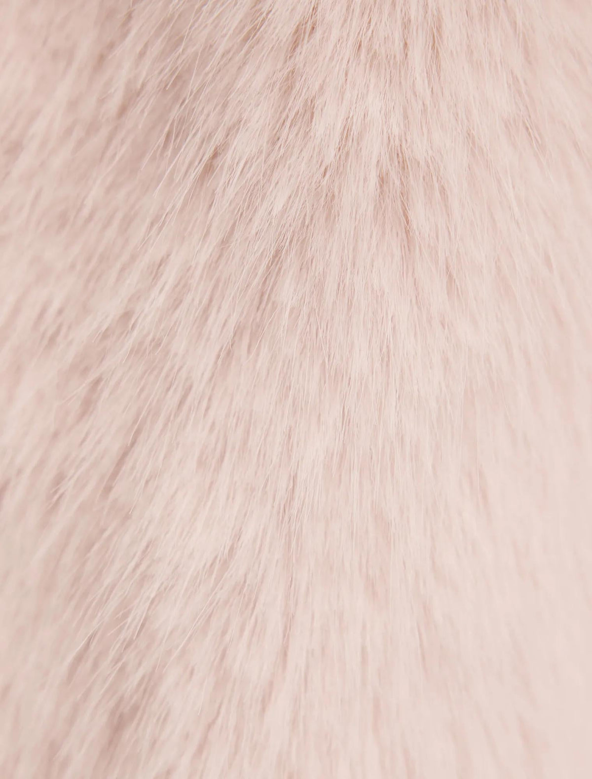 Hunter Maxi Faux Fur Coat Cream Mink