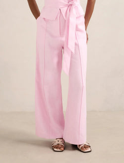 Posey Petite Linen Wide Leg Pant Cherry Blossom co-ord