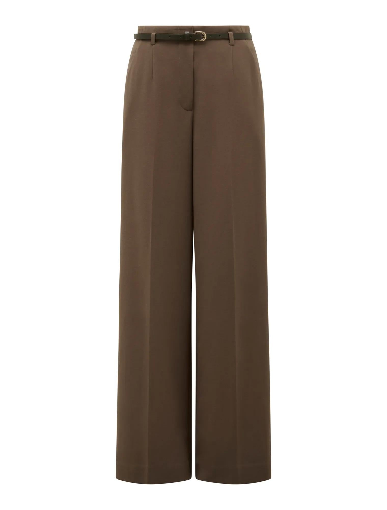 Chantelle Belted Wide Leg Pant Mocha_mannequin