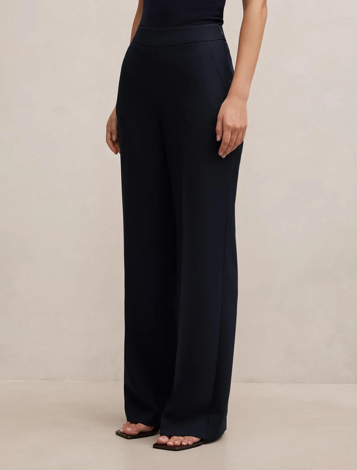 Marissa Wide Leg Pant Dark Navy