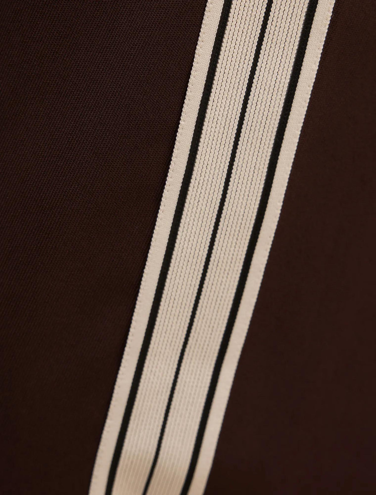 Aleyna Side Stripe Wide Leg Pant Chocolate
