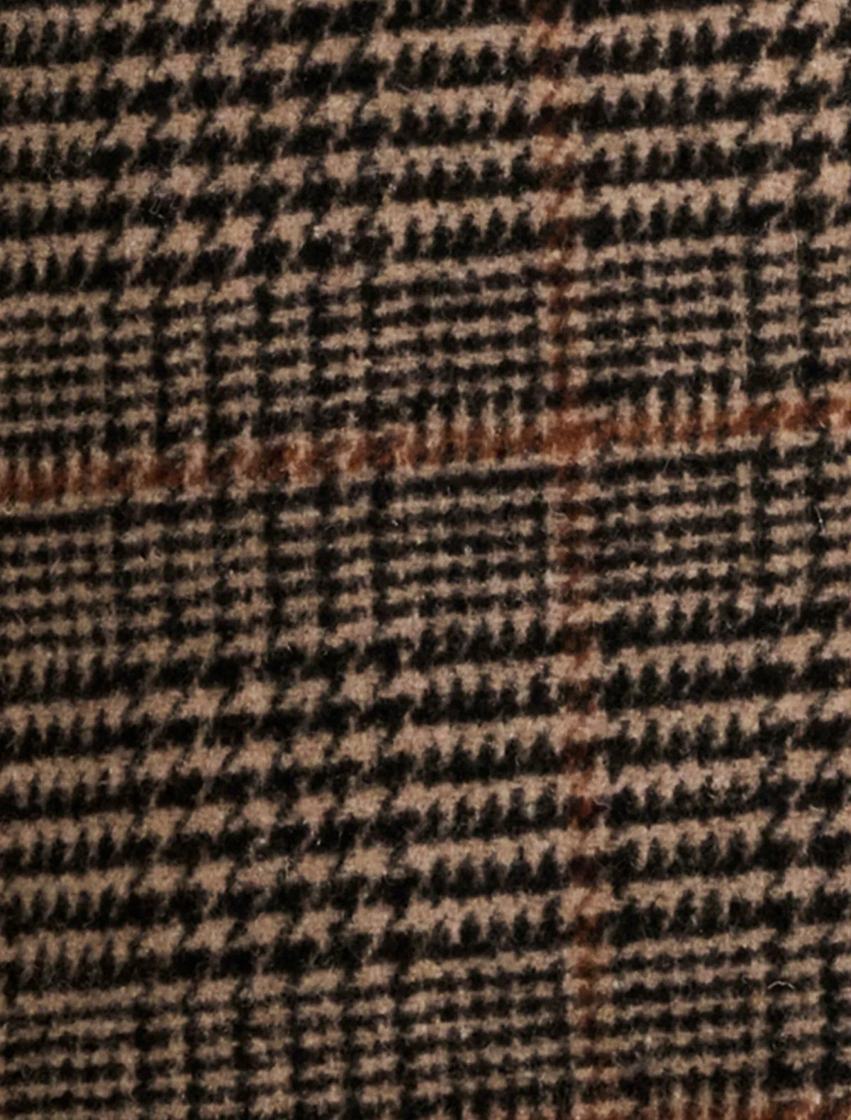 Luccia Belted Check Coat Brown Check Set