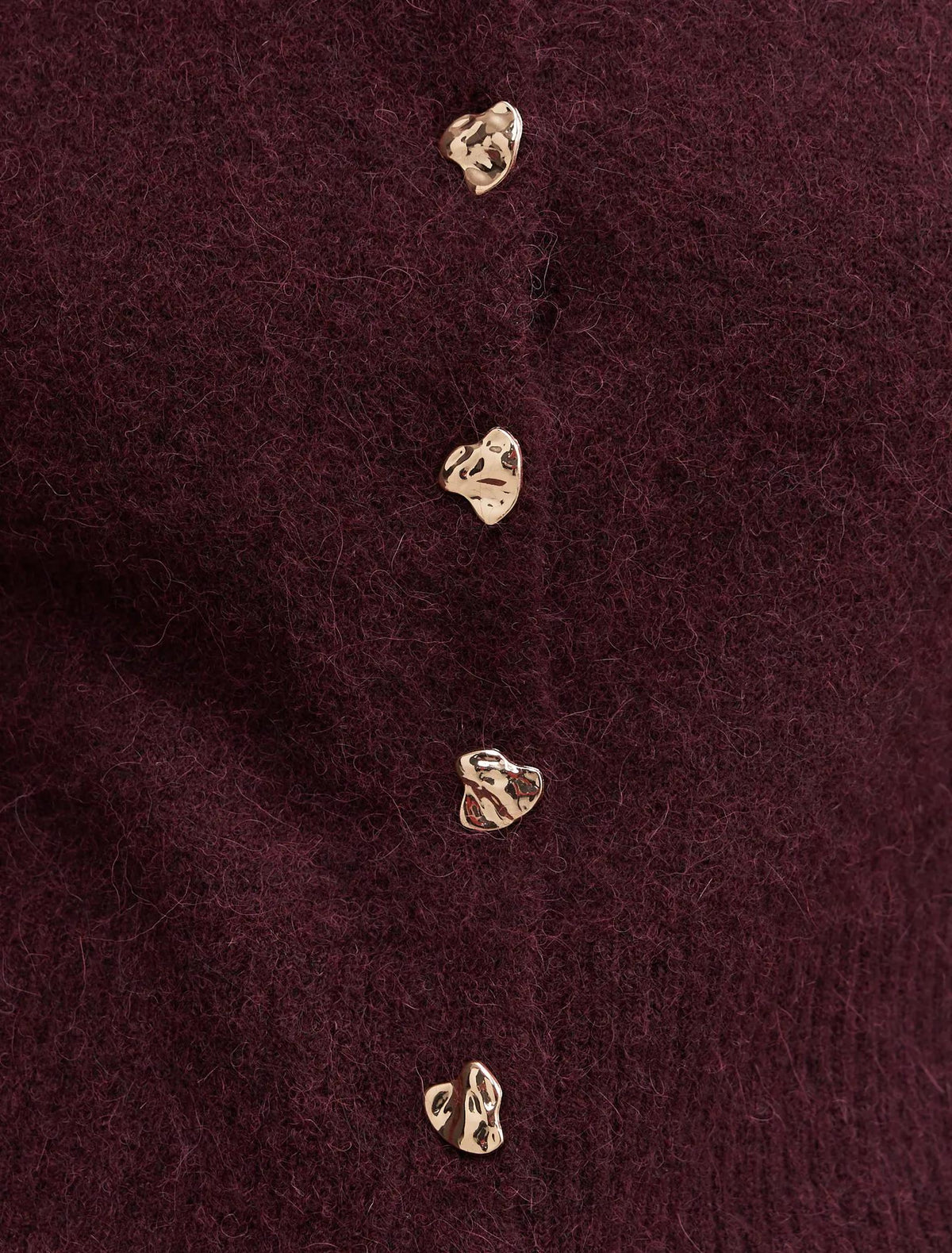 Tilly Crew Neck Cardigan Elderberry