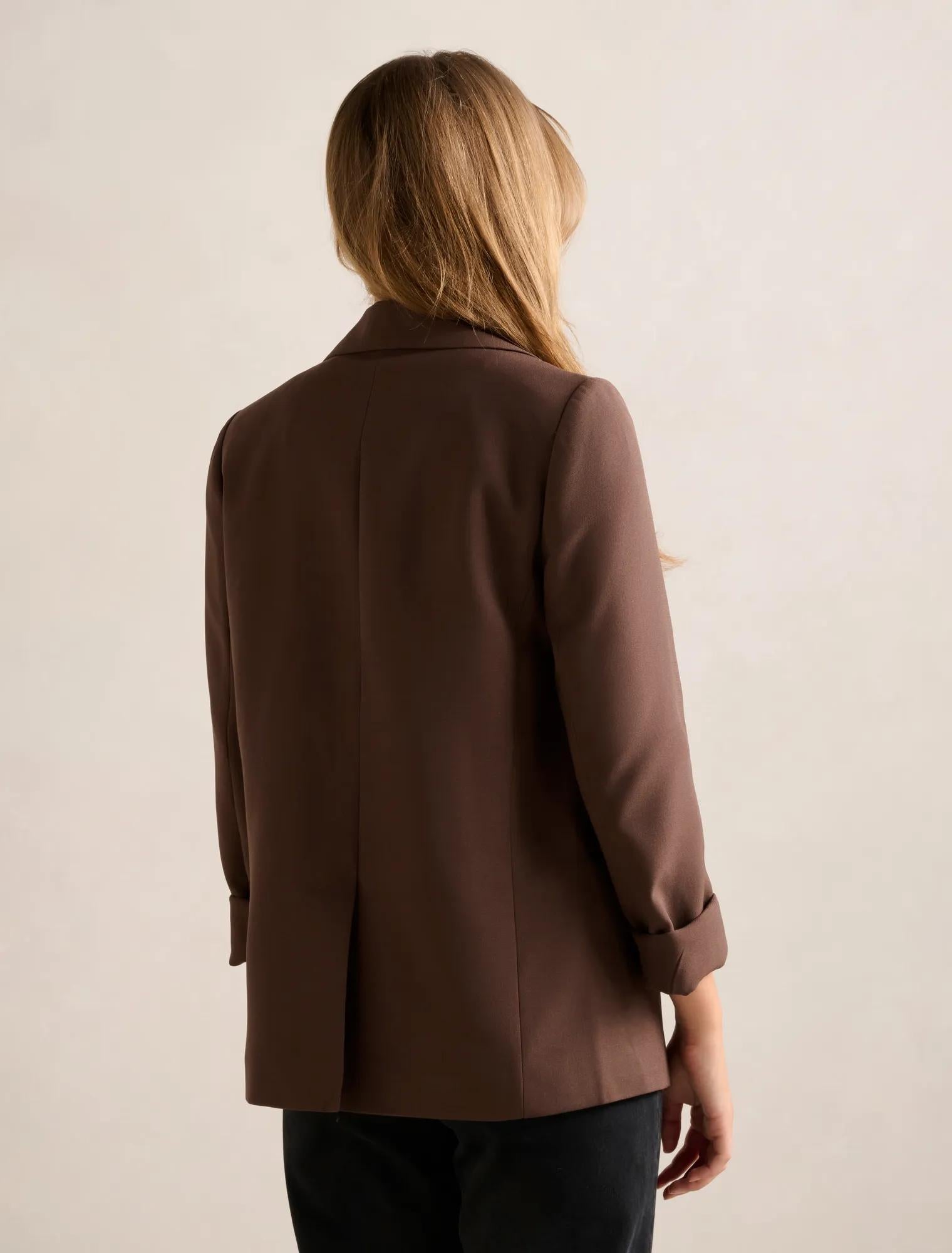 Dylan Boyfriend Blazer Chocolate