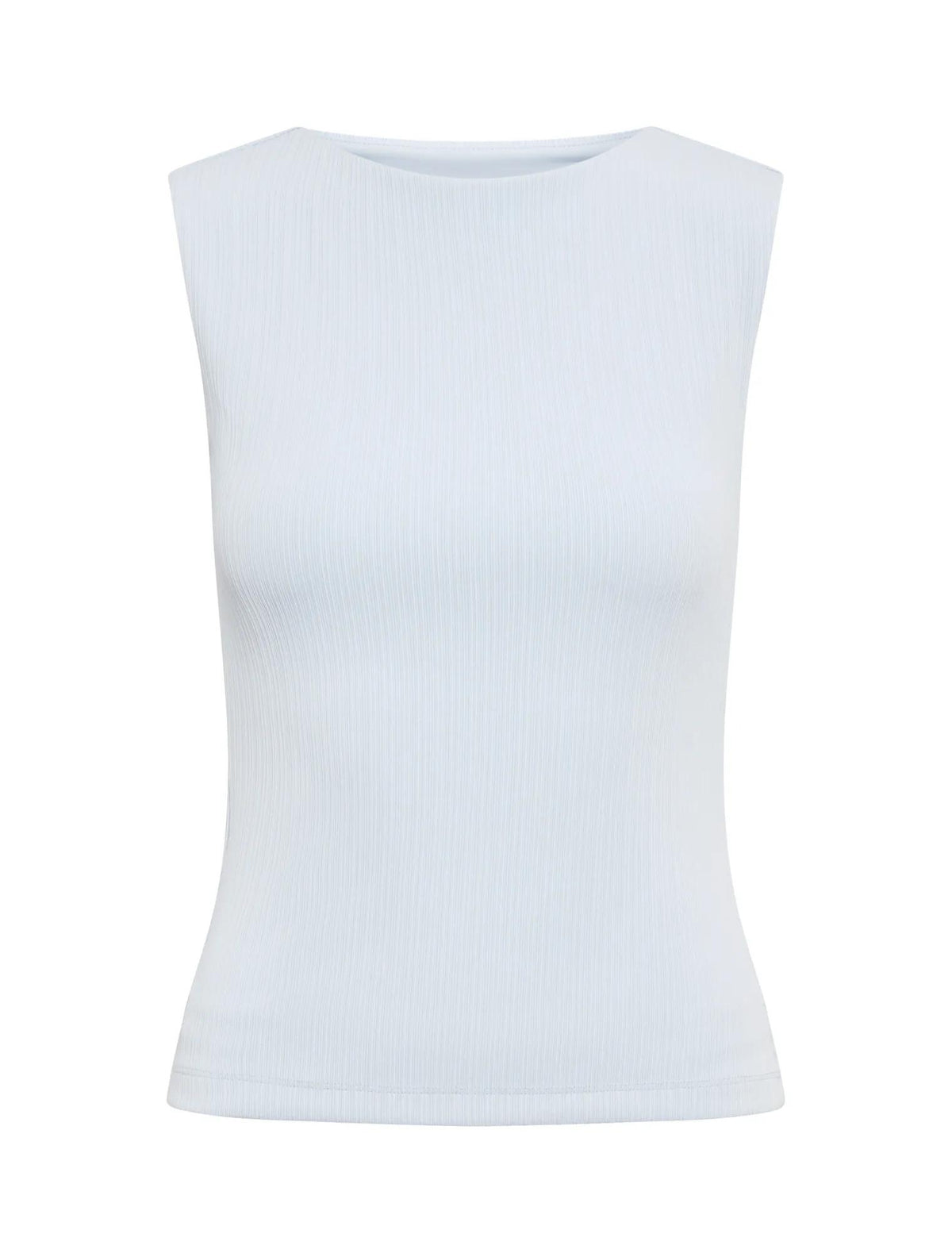 Frankie Boat Neck Tank Top Cloud Blue_mannequin