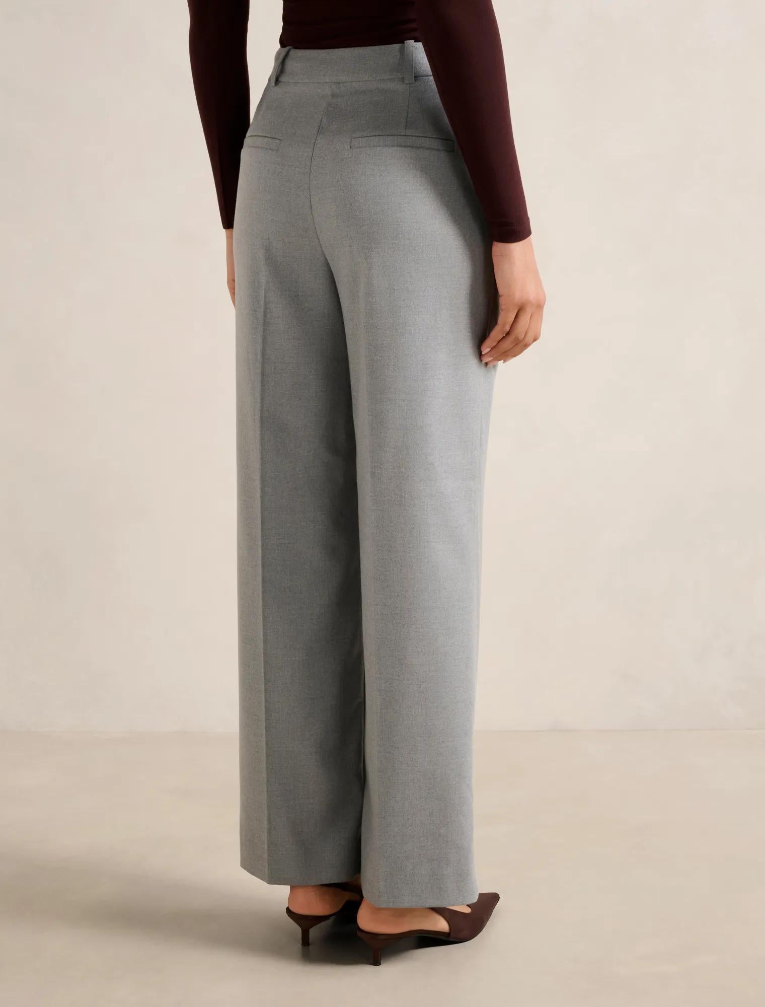 Raine Straight Leg Pants Grey
