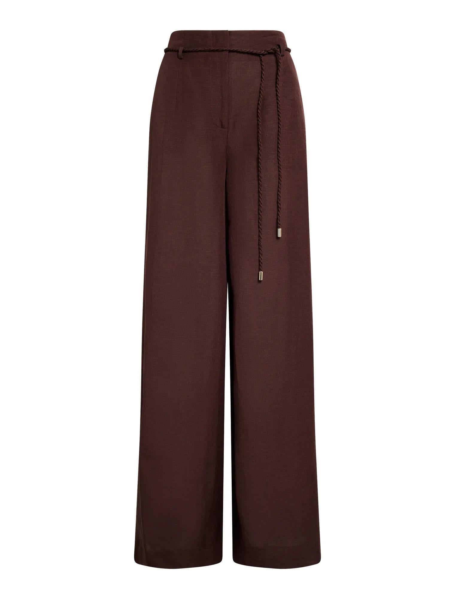Myla Wide Leg Pants Chocolate_mannequin