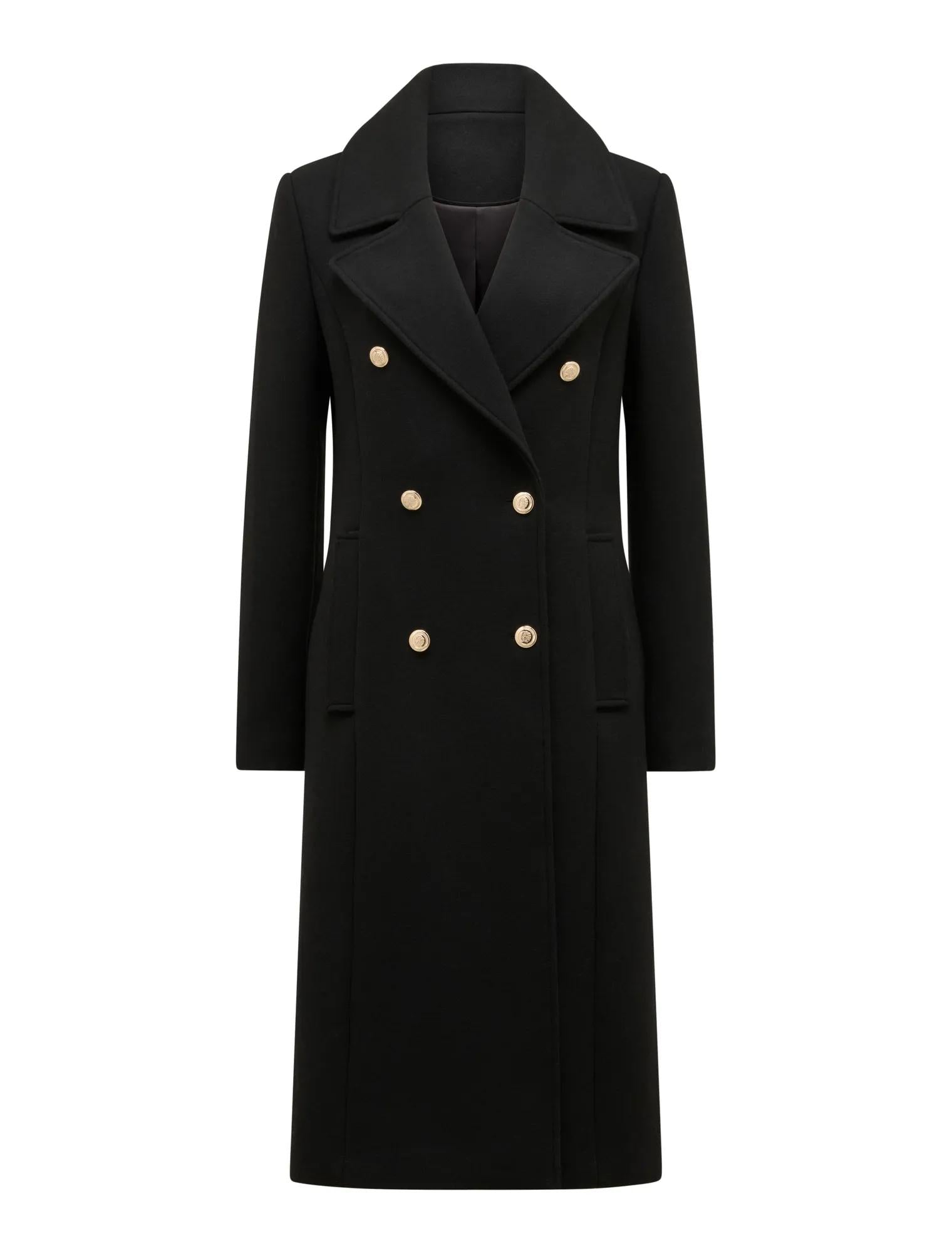 Mandy DB Military Coat Black_mannequin