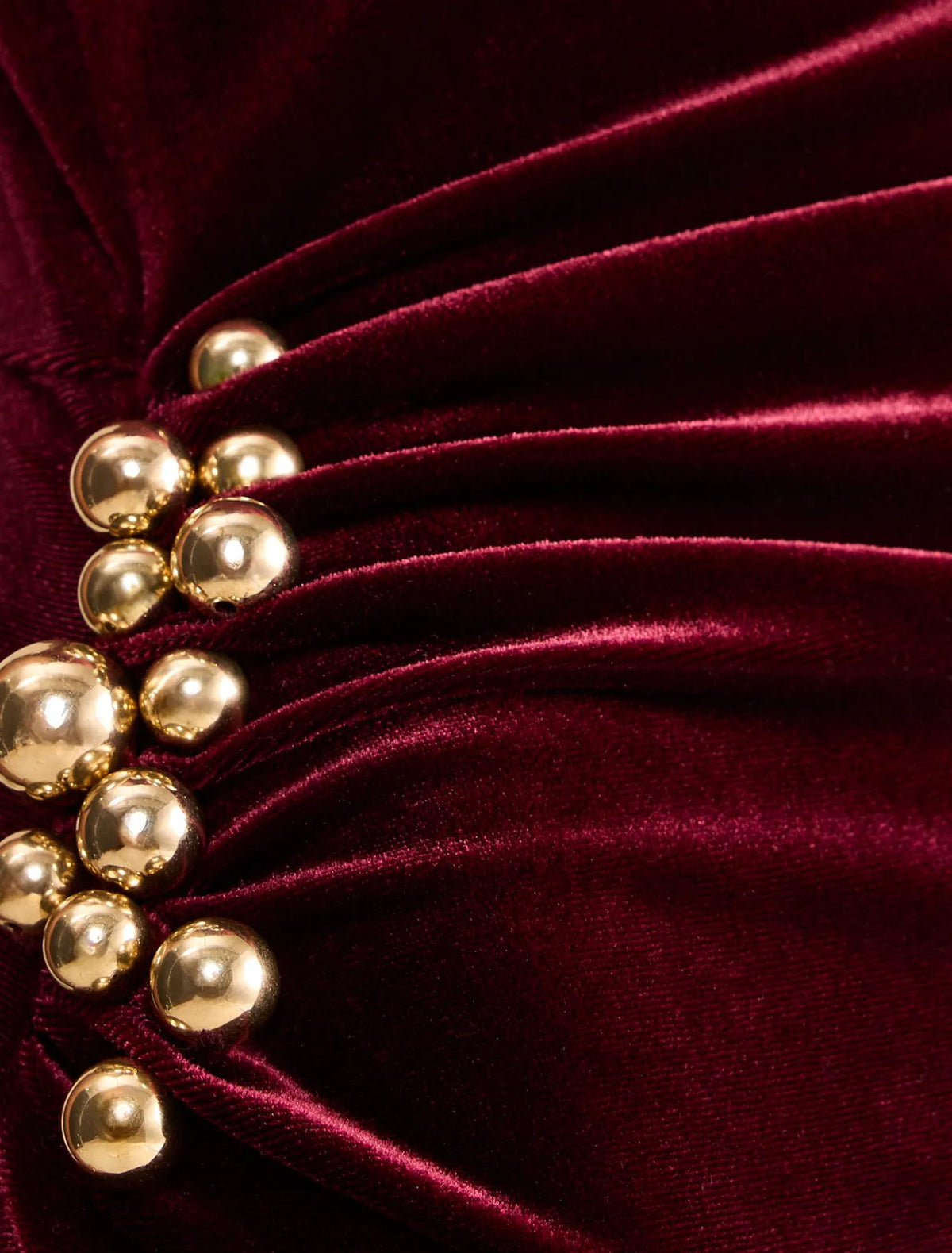 Winslet Off Shoulder Velvet Gown Berry