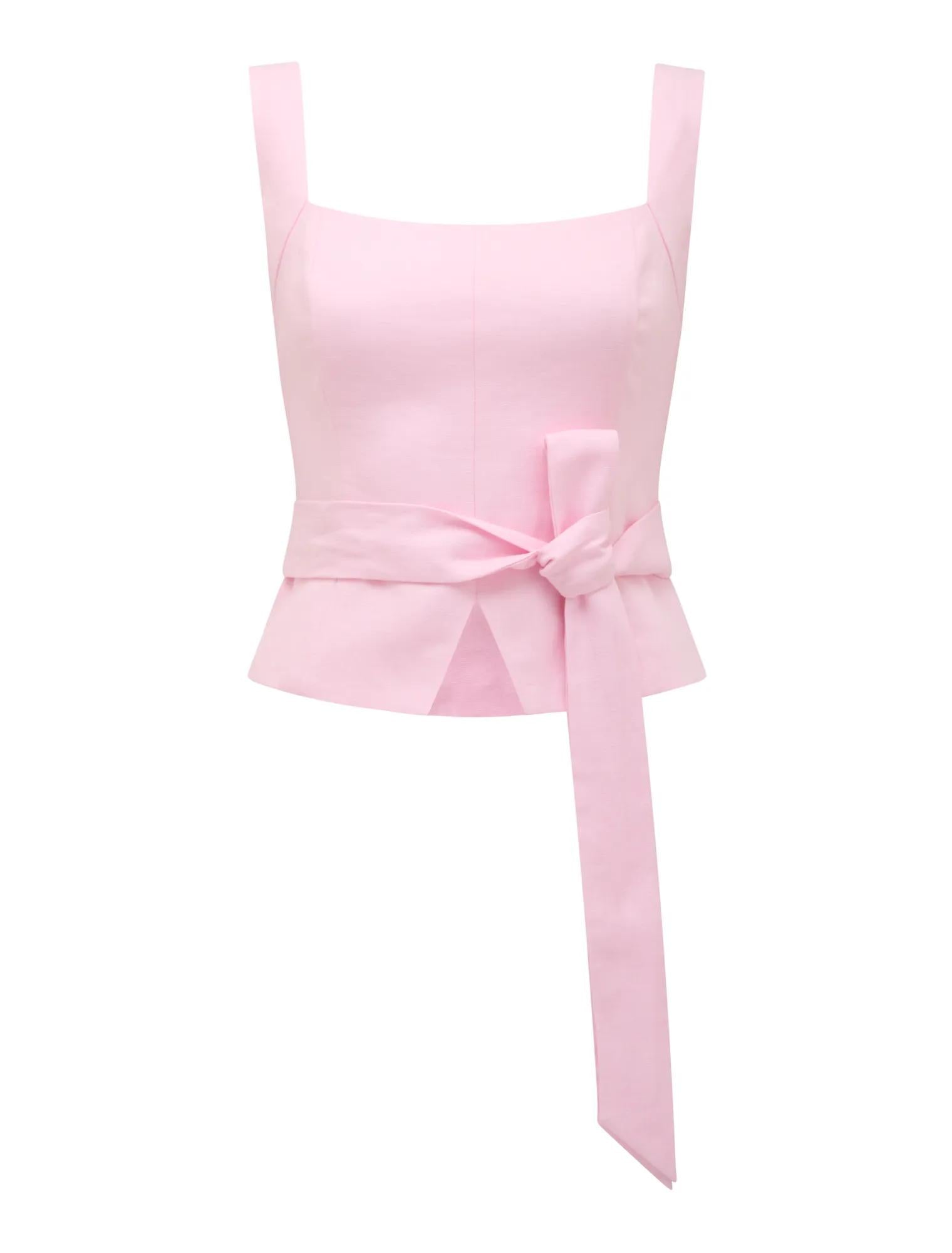Emmy Petite Tie Up Top Cherry Blossom co-ord_mannequin