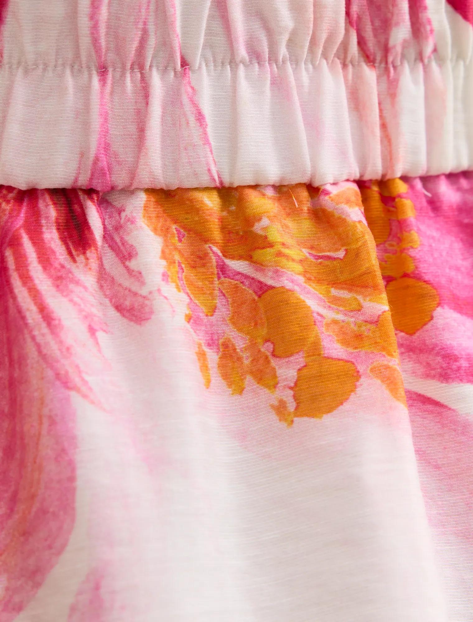 Magnolia High Neck Midi Dress Cora Tropical