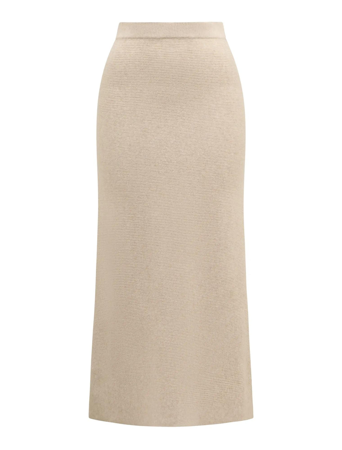 Cora Knitted Midi Skirt Oat Co Ord_mannequin