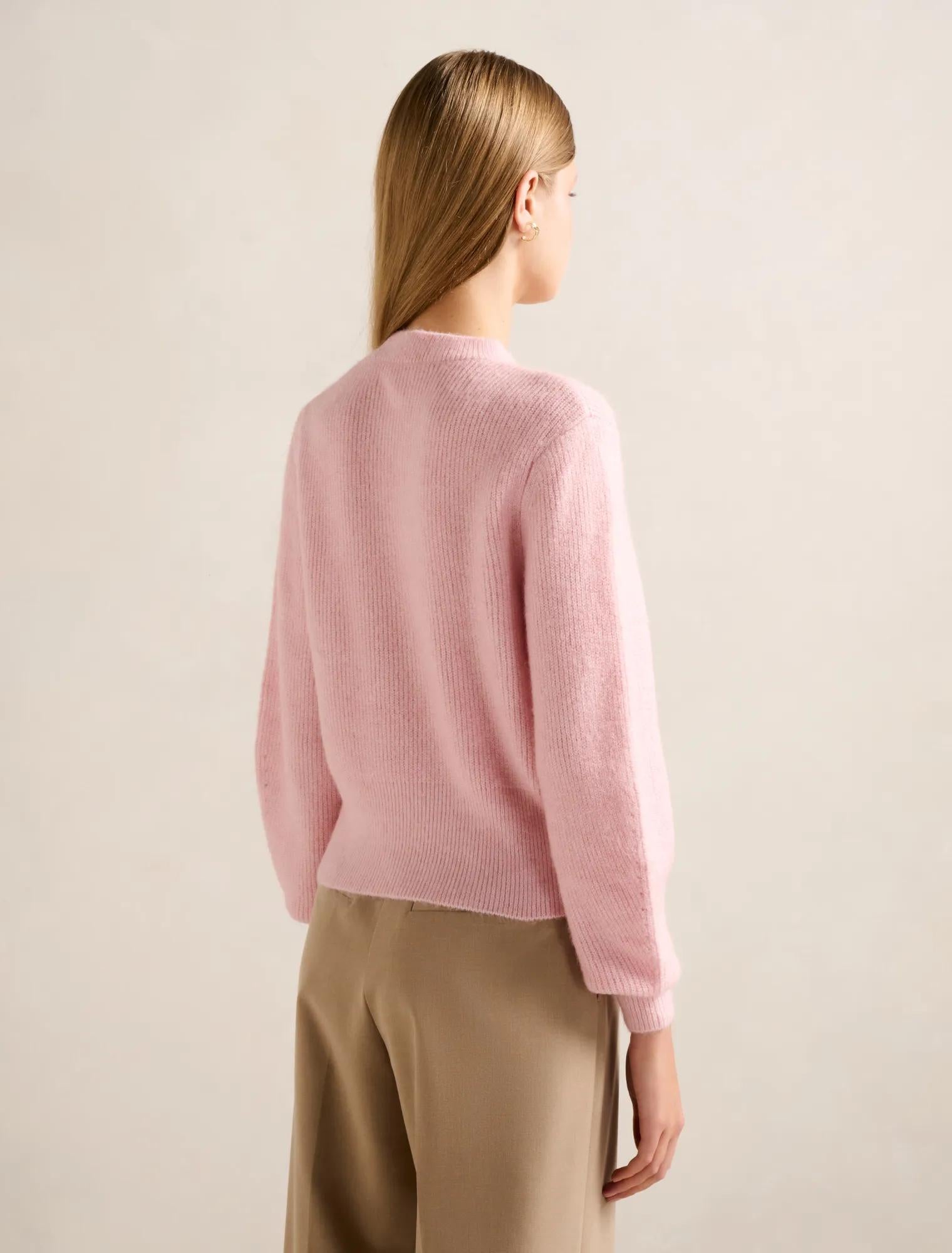 Meadow Cinched Hem Sweater Pretty Pink