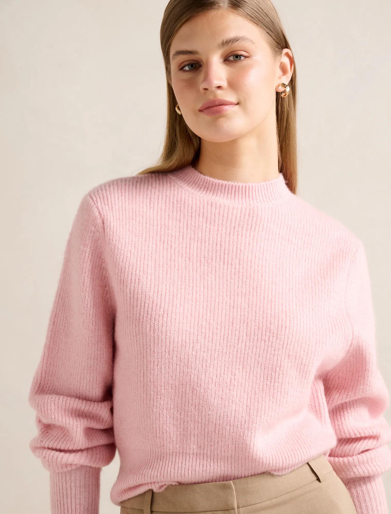 Meadow Cinched Hem Sweater Pretty Pink