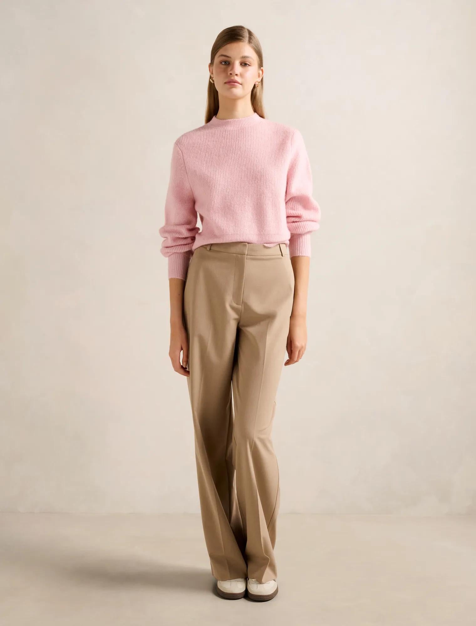 Meadow Cinched Hem Sweater Pretty Pink