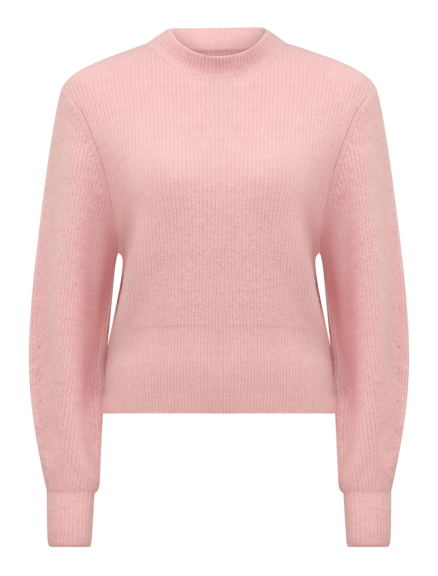 Meadow Cinched Hem Sweater Pretty Pink_mannequin
