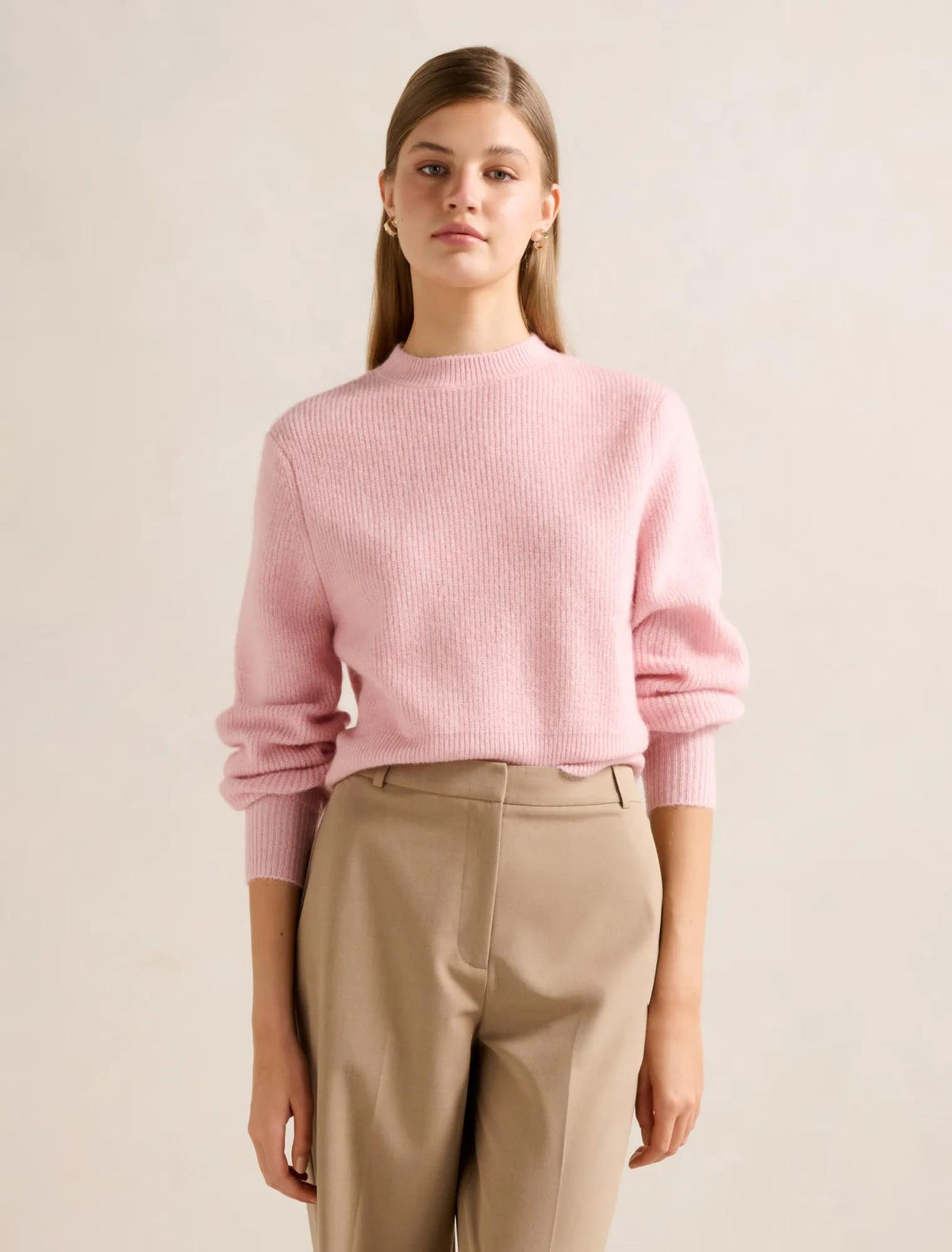Meadow Cinched Hem Sweater Pretty Pink