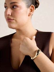 Signature Jocelyn Molten Cuff Gold