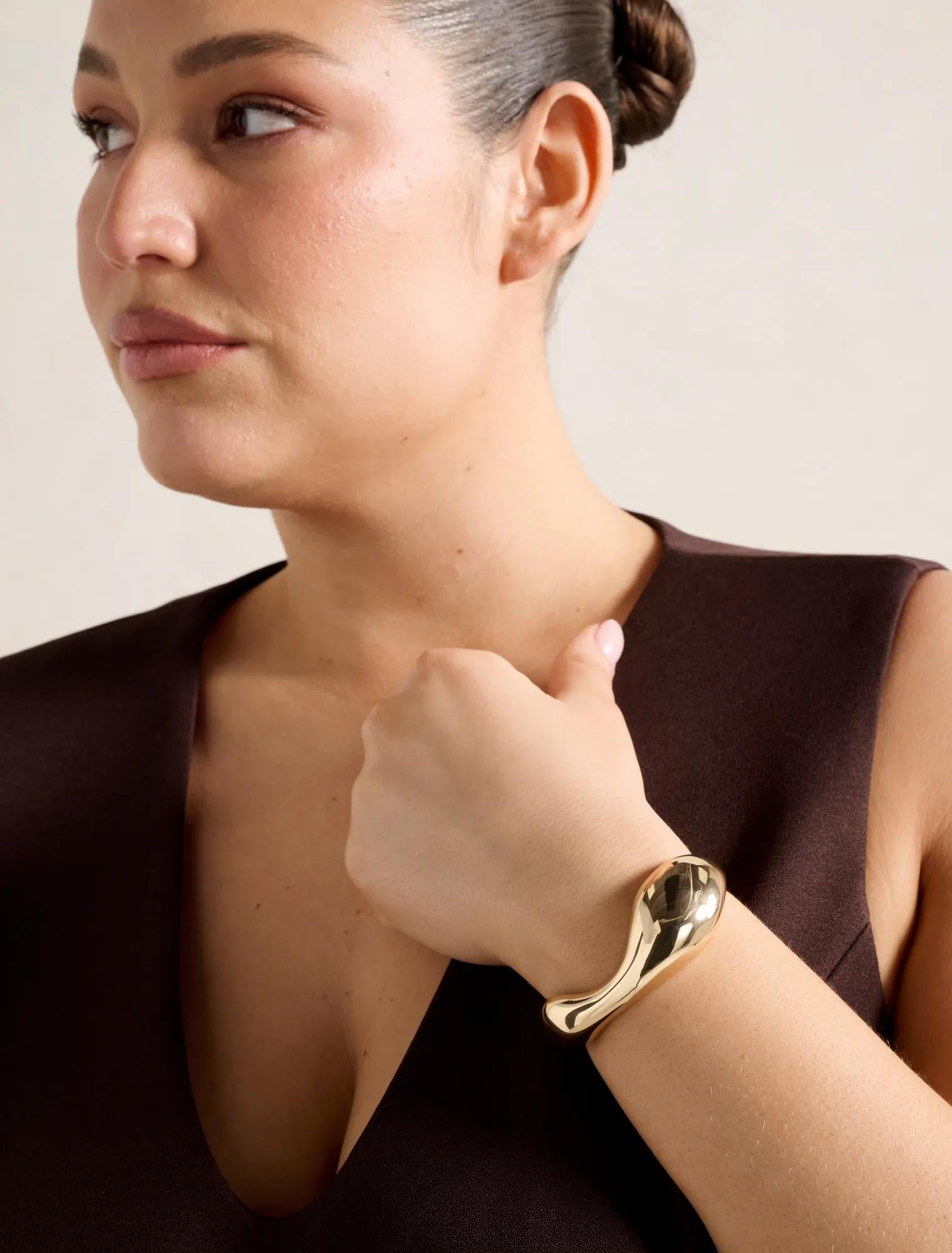 Signature Jocelyn Molten Cuff Gold