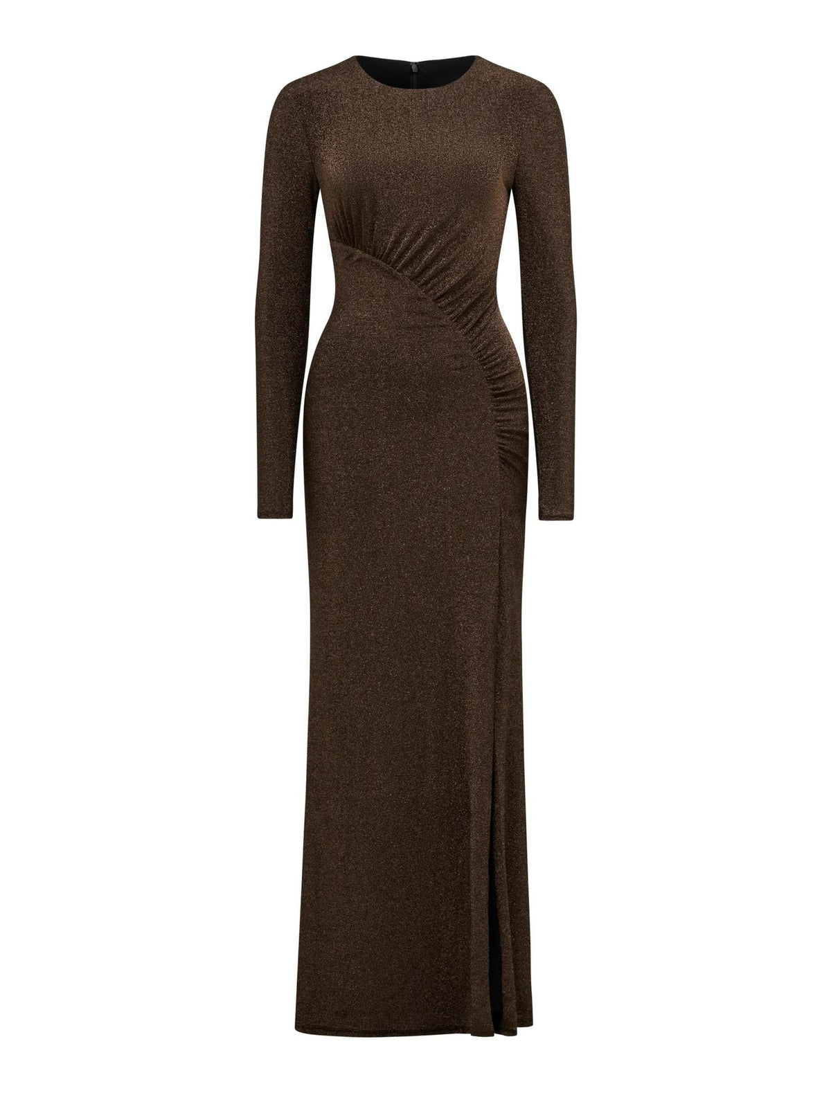 Farrah Glitter Draped Maxi Dark Bronze_mannequin