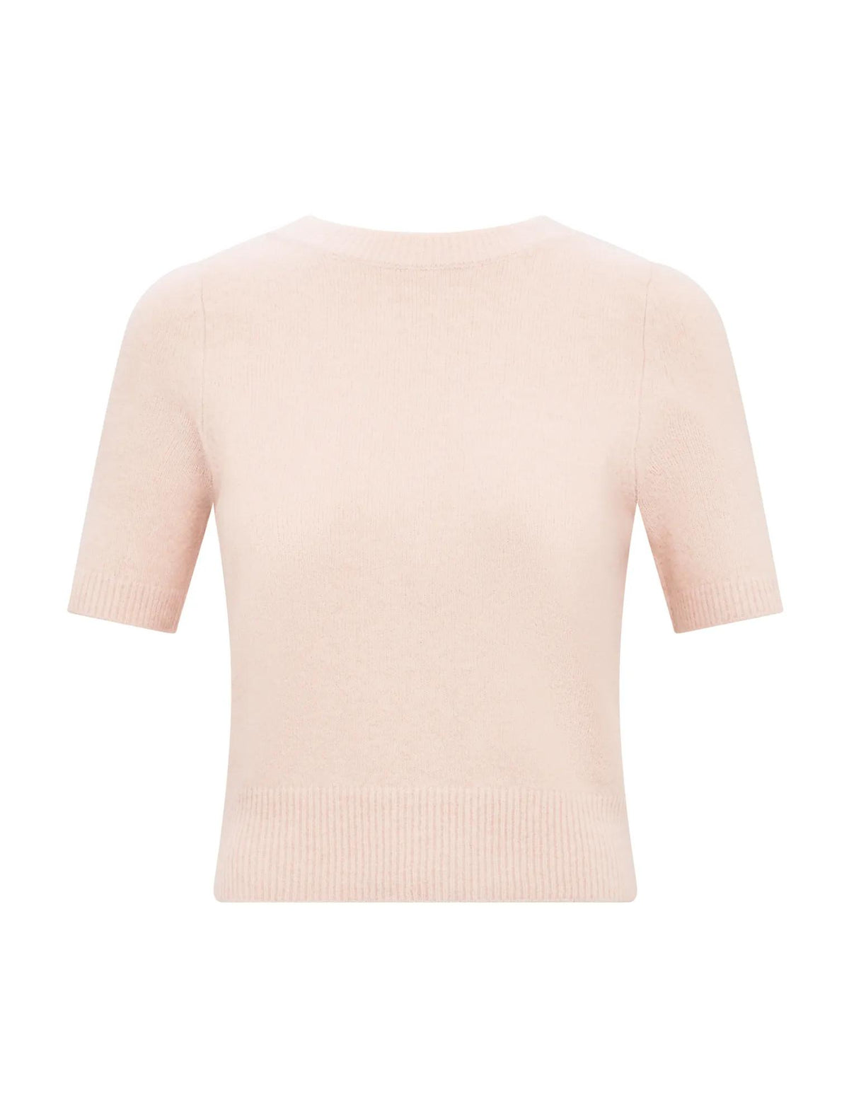 Estelle Short Sleeve Knit Tee Soft Pink_mannequin