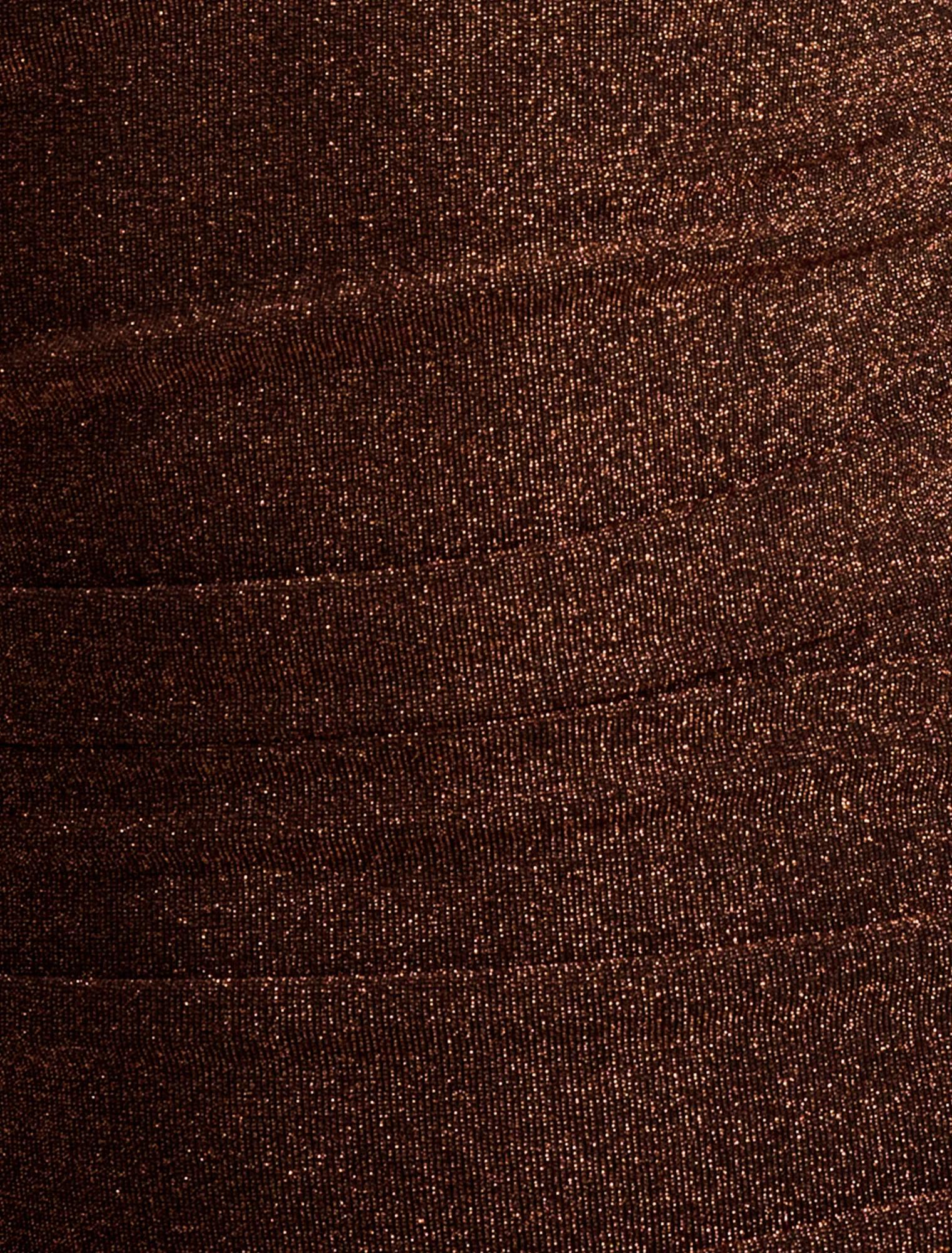 Vivian Asymmetric Twist Maxi Dress Bronze