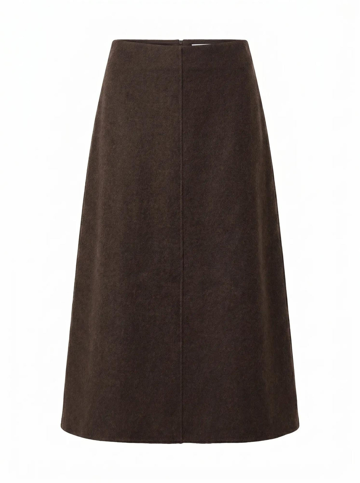 Amara Felled Midi Skirt Chocolate Set_mannequin