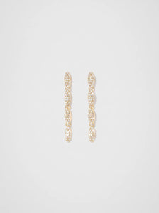 Polly Pave Drop Earring Gold/Crystal_mannequin