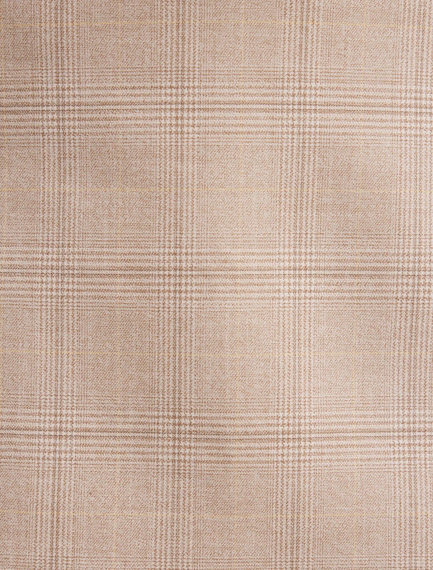 Lottie Mini Skirt Beige Check Suit