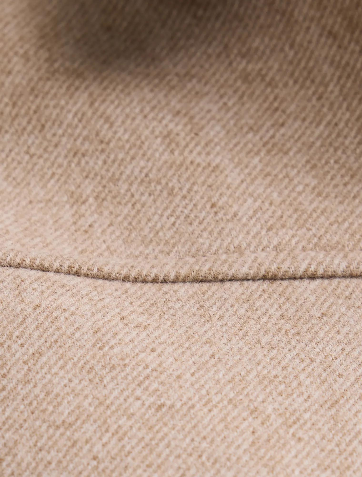 Kelsey Cropped Jacket Beige Herringbone