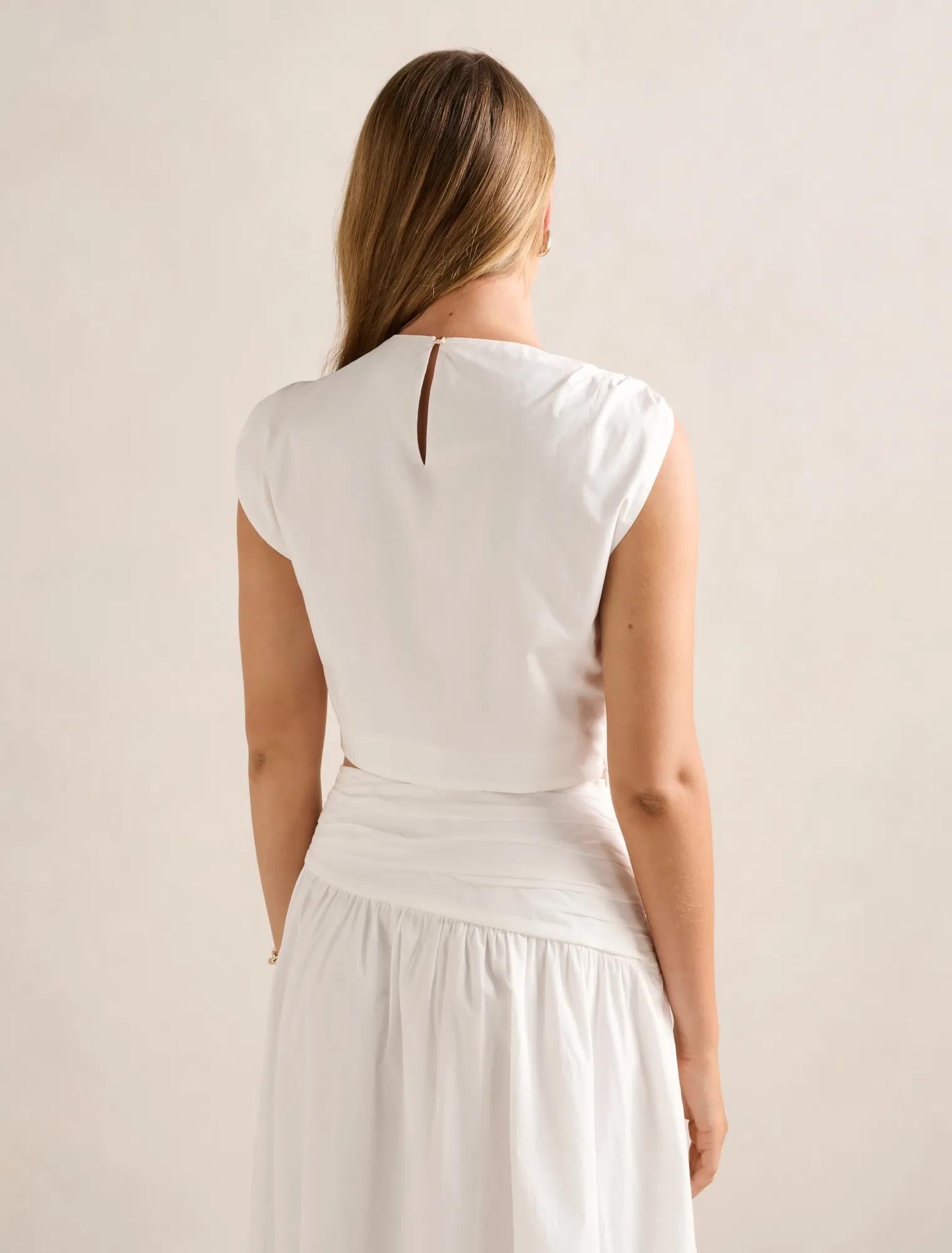 Dottie Draped Hardware Top Porcelain Co-Ord