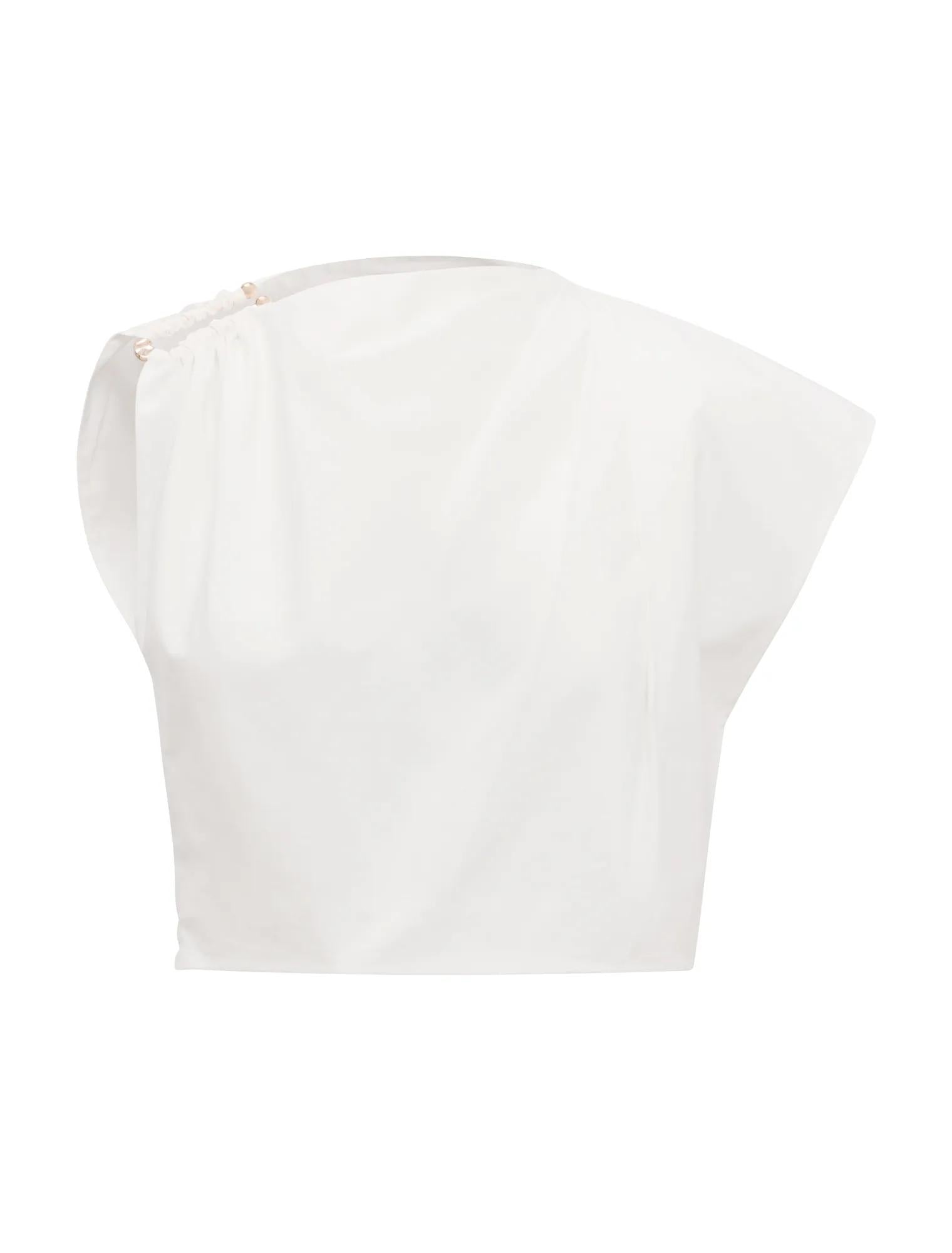 Dottie Draped Hardware Top Porcelain Co-Ord_mannequin