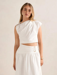 Dottie Draped Hardware Top Porcelain Co-Ord