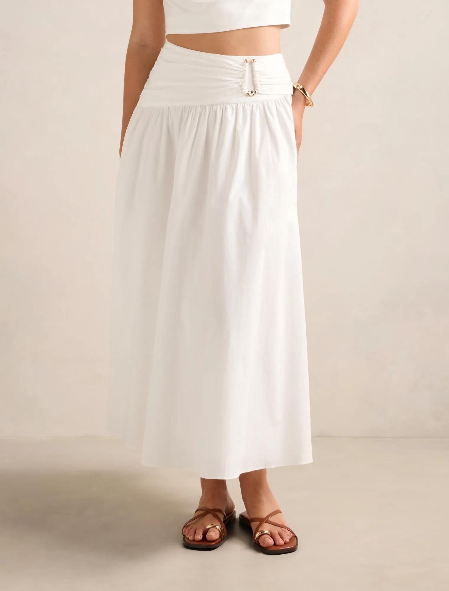 Dottie Hardware Maxi Skirt Porcelain Co-Ord