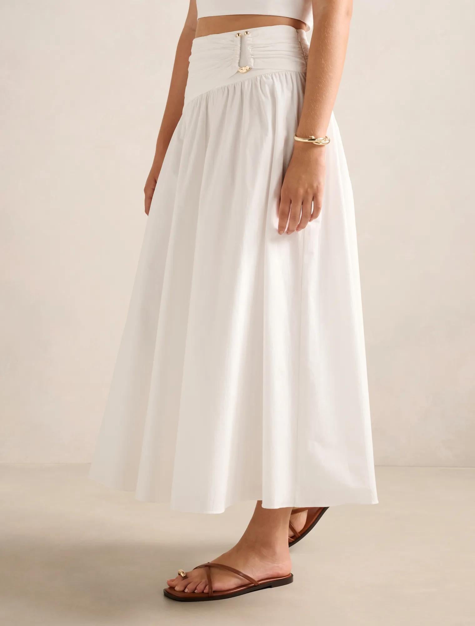 Dottie Hardware Maxi Skirt Porcelain Co-Ord