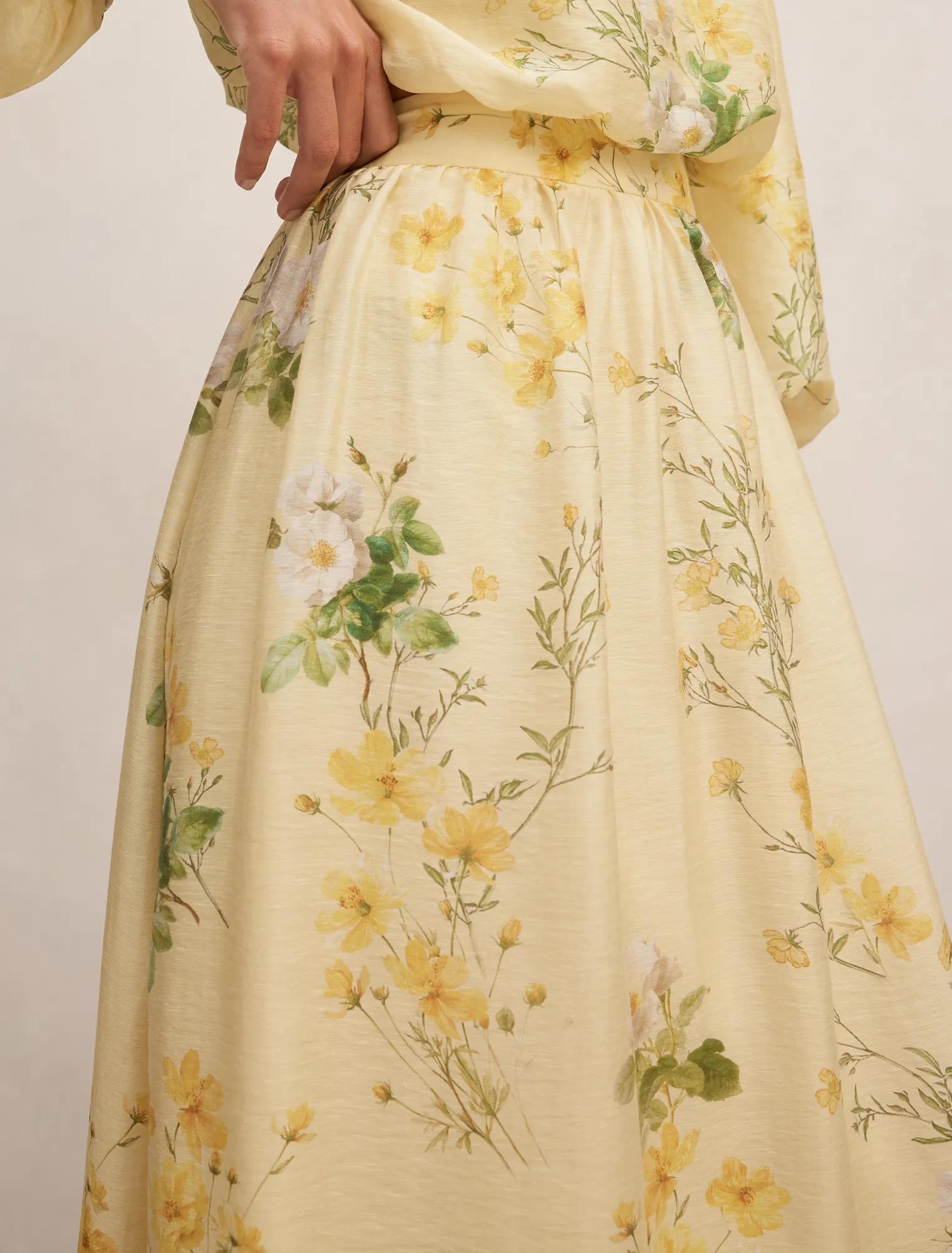 Palmer Pleated Skirt Saffia Ditsy Co-ord