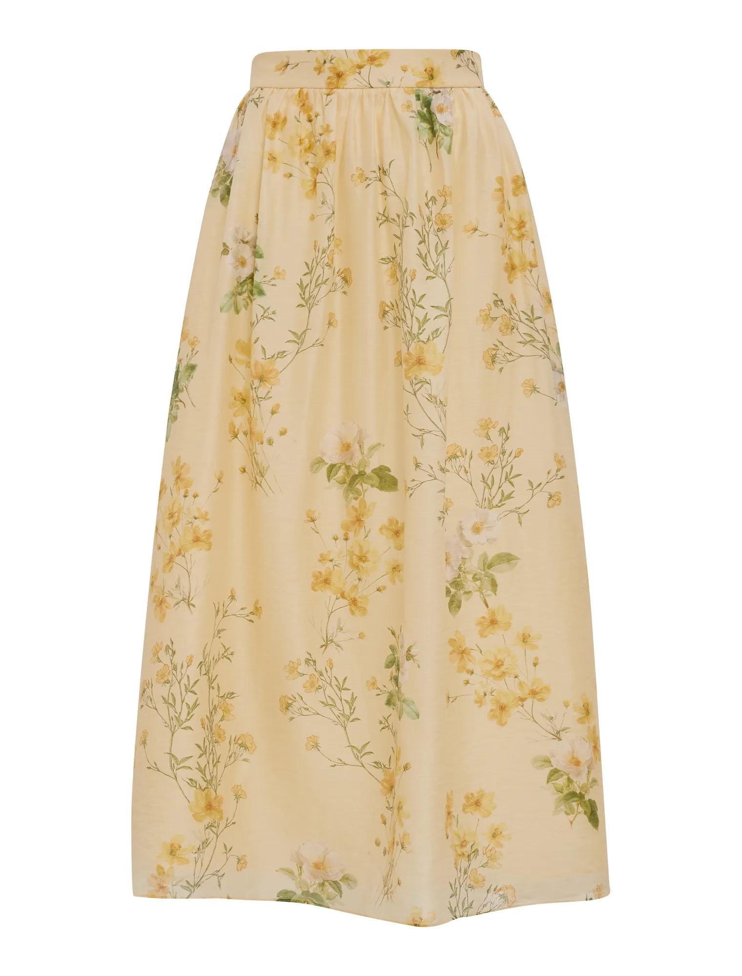 Palmer Pleated Skirt Saffia Ditsy Co-ord_mannequin