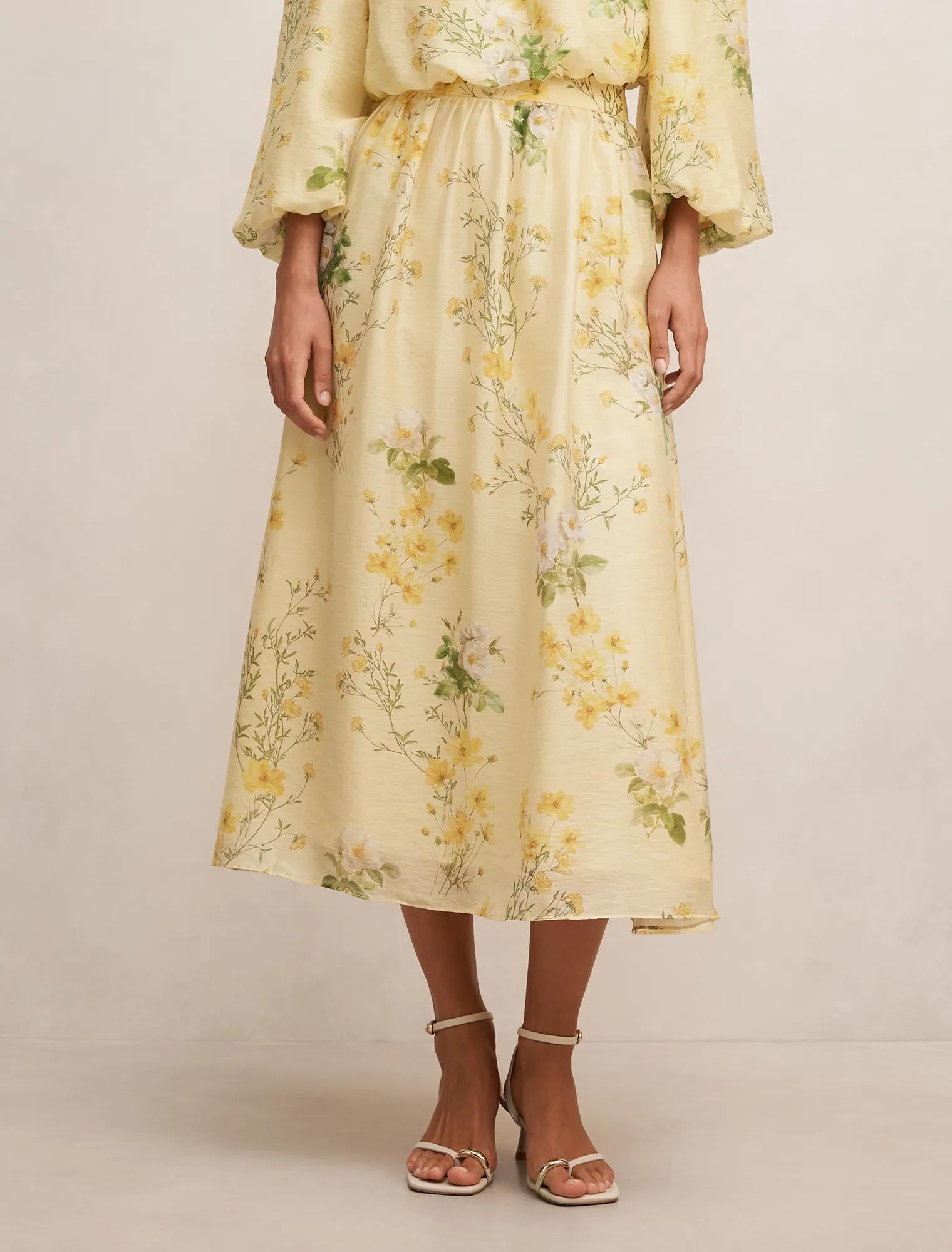 Palmer Pleated Skirt Saffia Ditsy Co-ord
