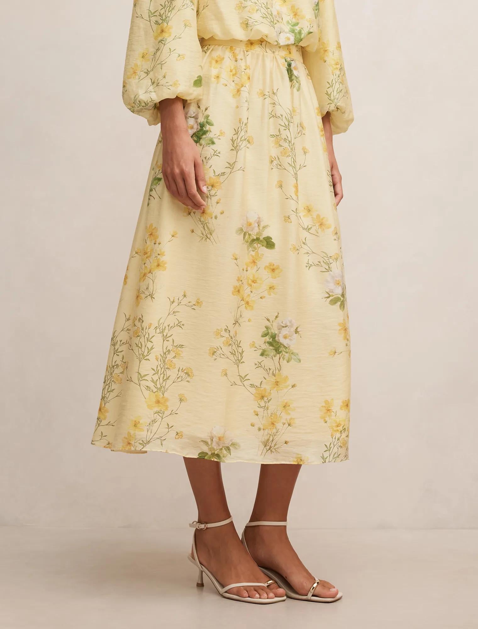 Palmer Pleated Skirt Saffia Ditsy Co-ord