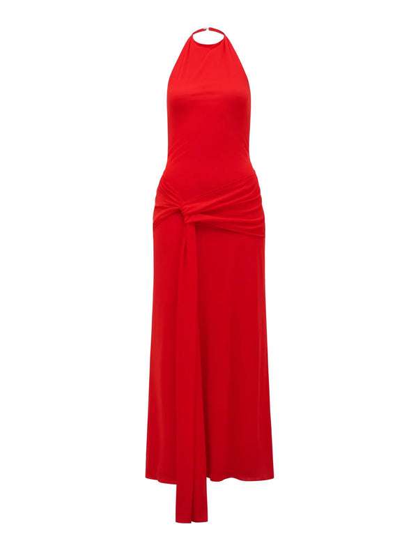 Abby Halter Mesh Maxi Dress BRIGHT RED_mannequin