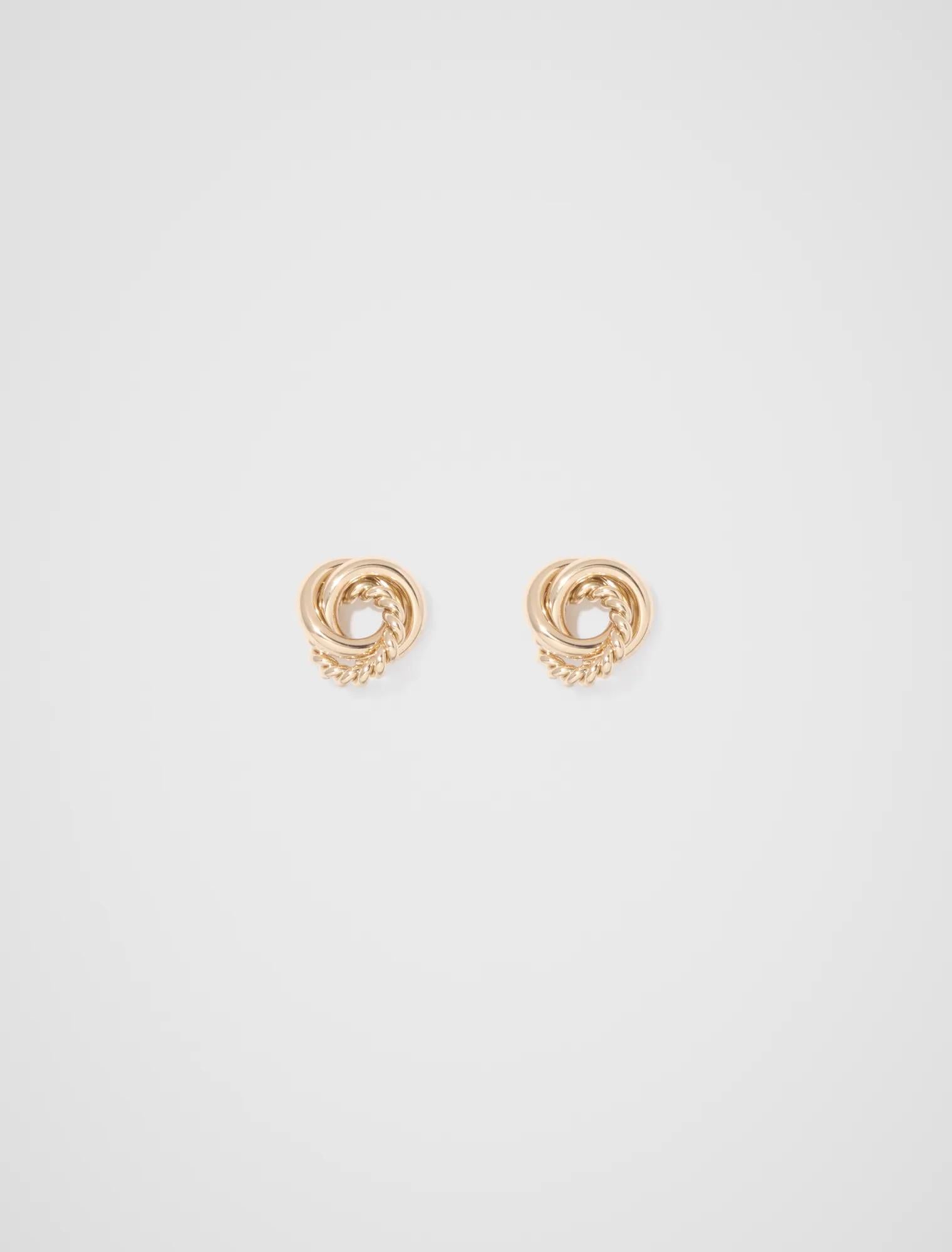 Georgina Small Loop Earring Gold_mannequin