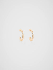 Arabella Double Loop Earring Gold Plated