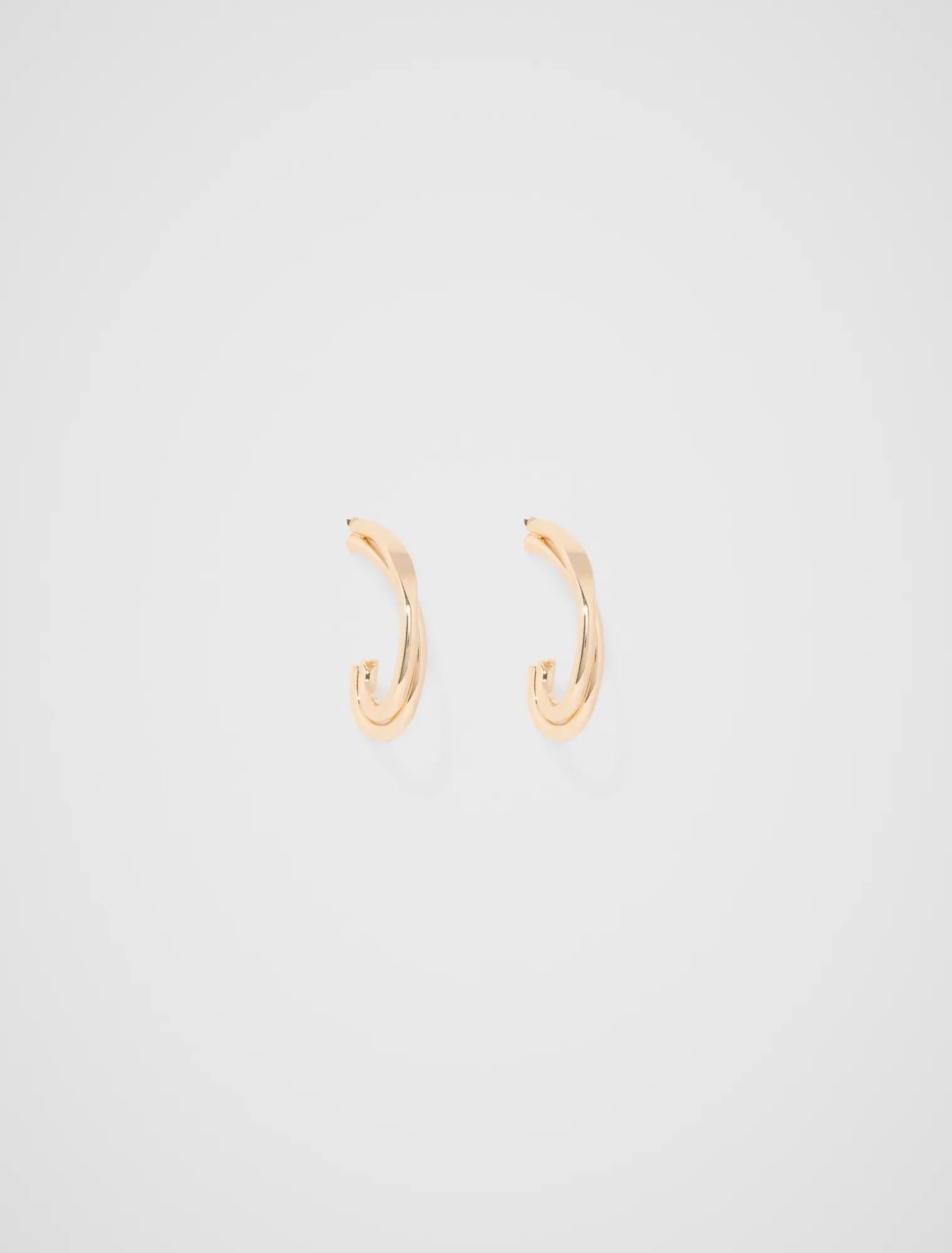 Arabella Double Loop Earring Gold Plated